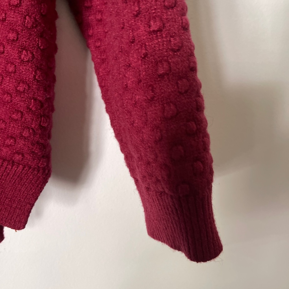 Modcloth Excellent Example Textured Sweater Red size XL - Picture 10 of 13